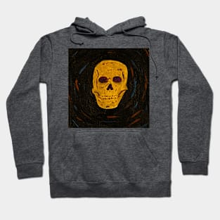 Gold and Purple Skull Hoodie